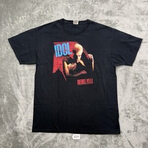billy idol rebel yell 2016 Fruit Of The Loom shirt Size Large